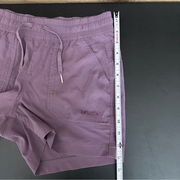 Marmot Shorts Womens 4” Inseam Lightweight Performance Purple Pockets Athleisure - Picture 10 of 10